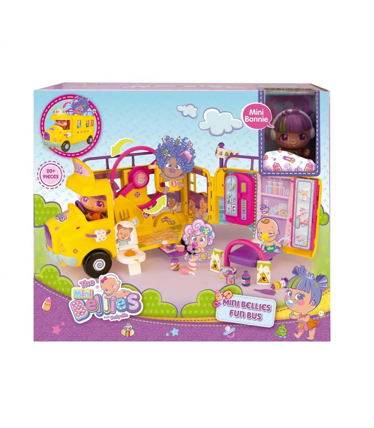 Mini Bellies Fun Bus 700017318 THE BELLIES FAMOSA Juguetes Abracadabra