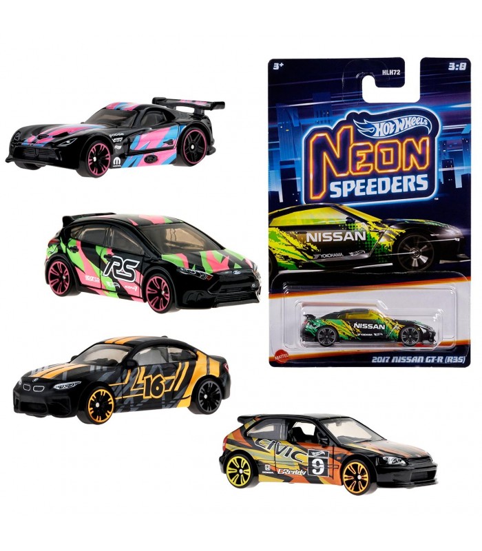 Coches Surtidos Hot Wheels Neon Speeders Hlh Hot Wheels Hot Wheels