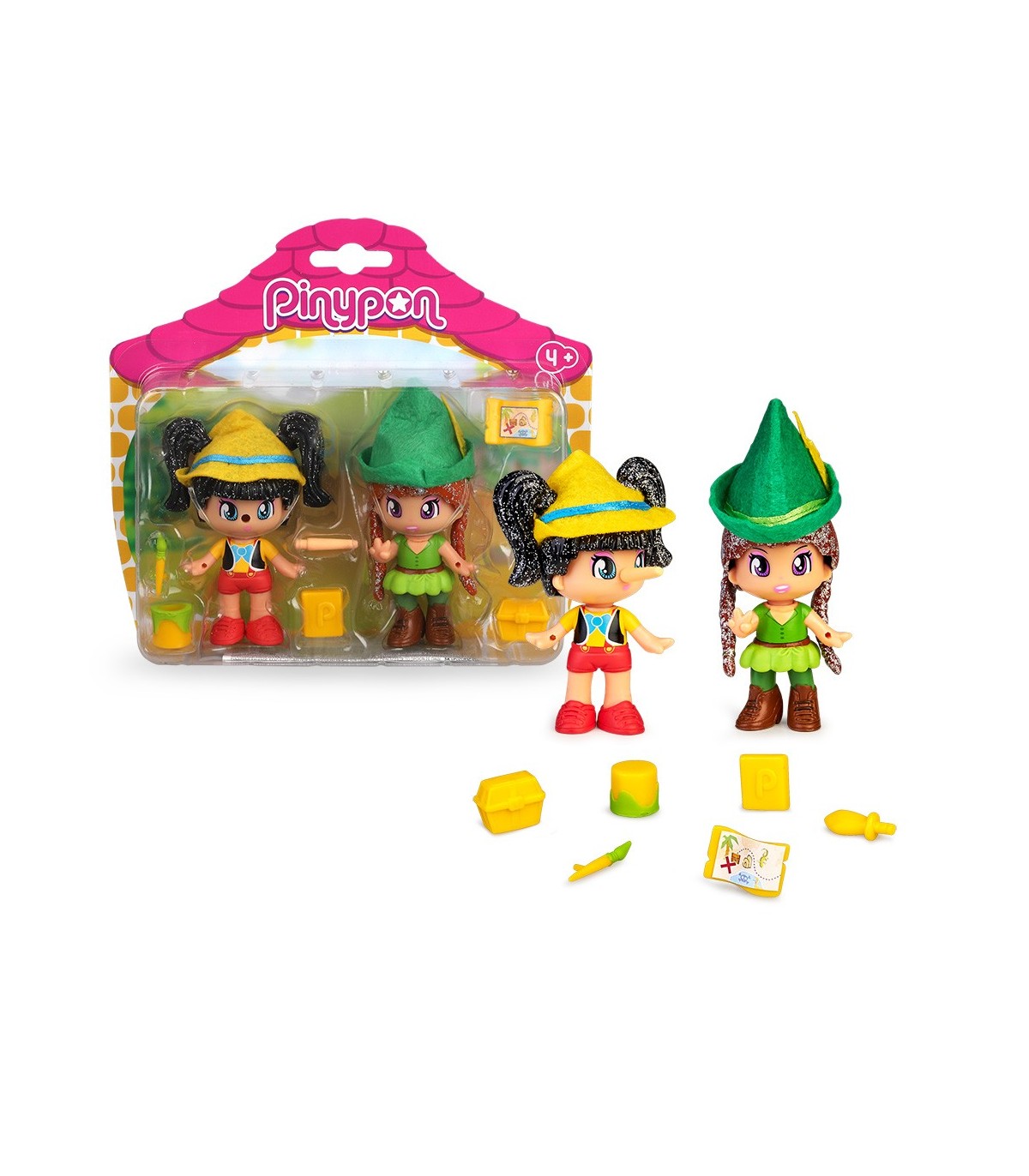 Set de 2 figuras de cuentos 700016381 PIN Y PON FAMOSA Juguetes Abracadabra