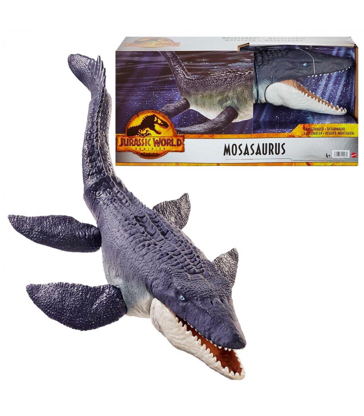 Mosasaurus de juguete de jurassic world on sale