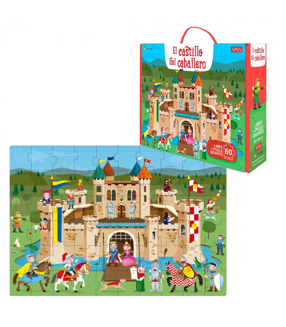 Puzzle libro El castillo del caballero 69773 MANOLITO BOOKS