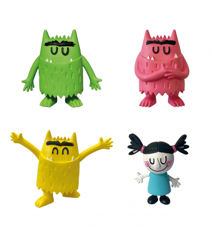 Set 4 figuras con Nuna The colour monster Y90103 | COMANSI | Juguetes ...