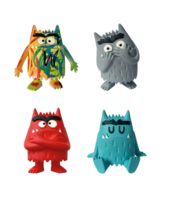 Set 4 figuras con multicolor The colour monster Y90104 | COMANSI ...